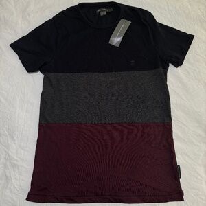 French Connection NWT Men's T-Shirt Medium 100% Cotton Basic Short Sleeve
